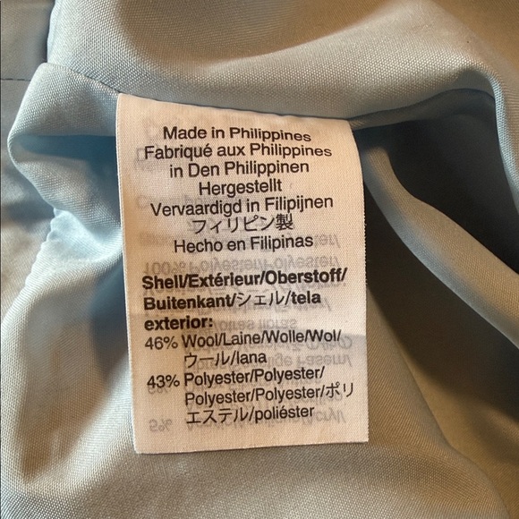 J .Crew Blue Wool w/ ruffle Skirt SZ 6 - Picture 5 of 6